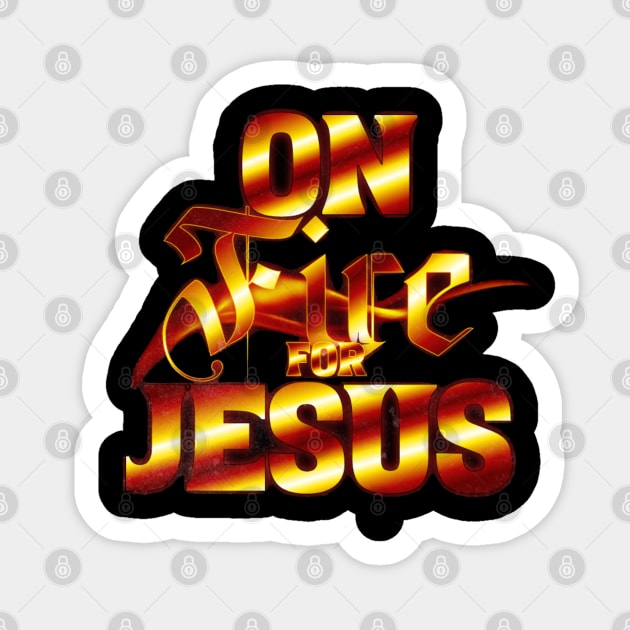 On Fire for Jesus – Christian Flame Sticker by Rox
